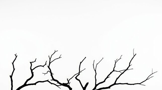 Spooky Halloween Atmosphere with Bare Trees in Eerie Landscape at Dusk