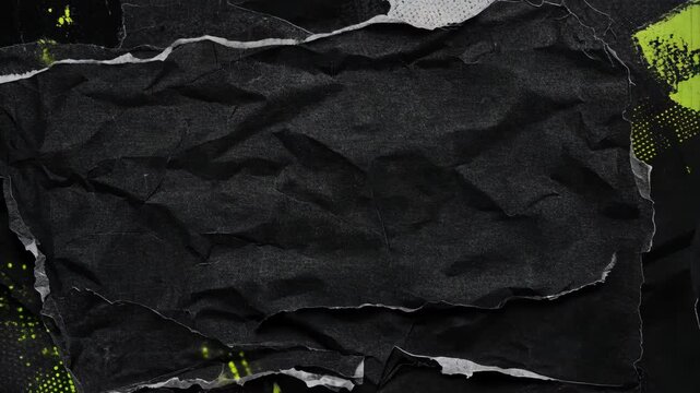 Black Distressed Paper Texture Animation &ndash; Jittery Analog Grunge Motion Loop