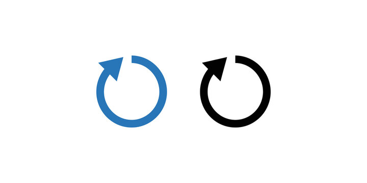 Circular refresh arrow symbol for reload and update