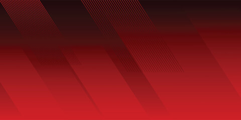 Abstract dark red geometric diagonal lines background with copy space. Modern futuristic speed stripe pattern for sports, racing, and gaming presentation. © Mall11