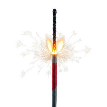 Bright burning sparkler stick for celebration and party