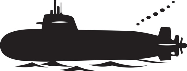 Submarine silhouette, underwater profil © Hasher