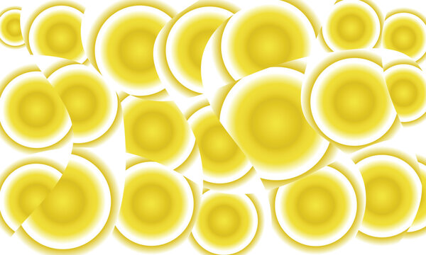 Fresh yellow lemon fruit slices arranged in a pattern for a bright summer food background Vector, illustration