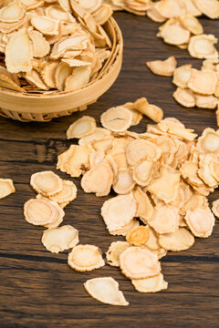                     American ginseng, a medicinal herb from the high plateau region           