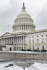 Obraz premium United States Capitol Building in winter - Washington DC, United States