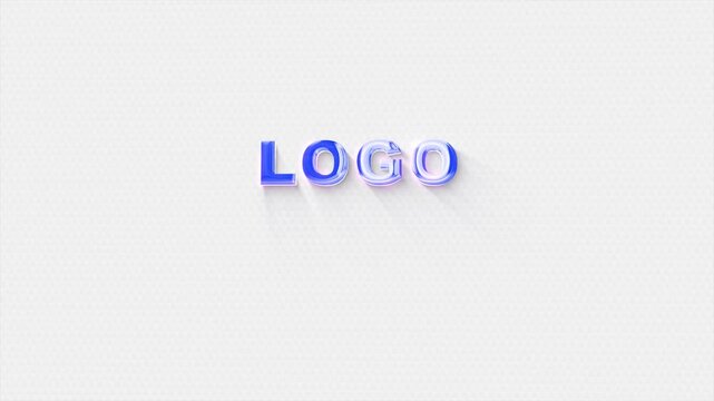 3d cinematic clean elegant glossy logo intro animation at 4k high fps. a modern presesentation to your brand.