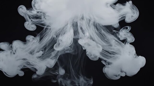 smoke on black background