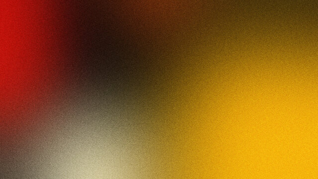 Abstract grainy gradient background with red, black, and yellow tones