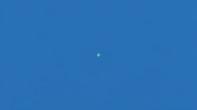 Green mandala bloom expands with blue light pulses on a clean background motion graphic