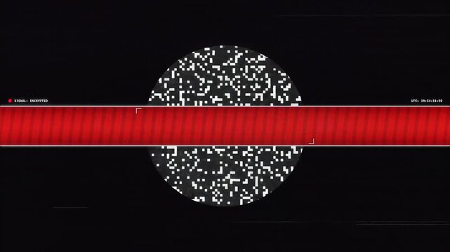Digital censorship warning with pixelated globe and red banner, animated text for mature content, symbolizing restricted access and adult content