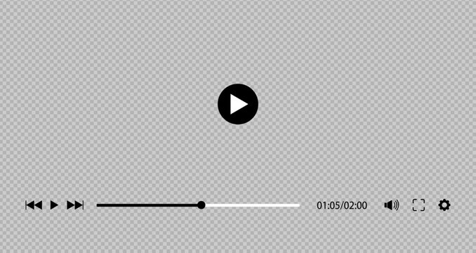 Minimalist player interface controls overlay with interface controls streaming