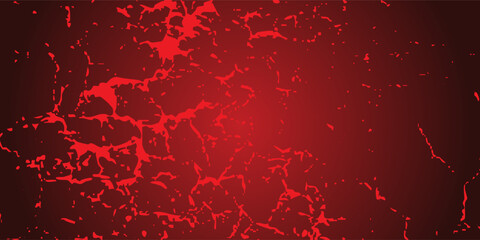 striking red and black cracked texture background, resembling molten lava or fractured earth. The glowing cracks create a dramatic and intense visual effect.V © maimuna
