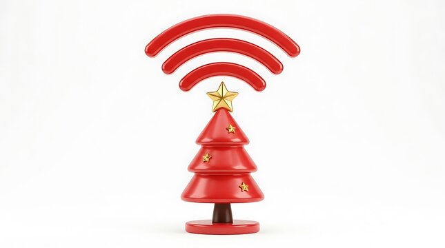 WiFi Christmas Tree Icon