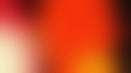 Abstract grainy gradient background with warm red and orange tones © Bashar