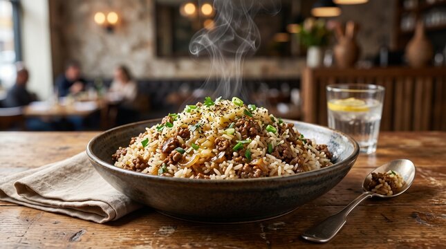 Malian Alabadja minced meat rice