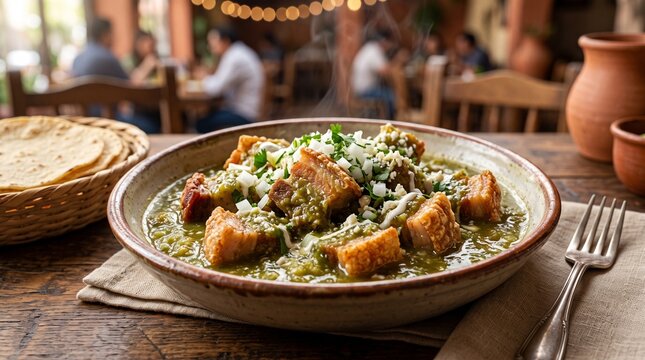 Mexican Chicharr&oacute;n en Salsa Verde