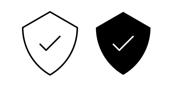Shield Check Icon represents verified security, trusted protection, and successful authentication with an editable outline vector illustration.