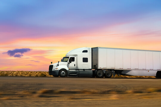 truck on the highway