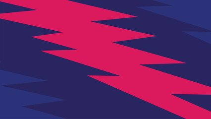 Bold abstract zigzag pattern with vibrant pink and dark blue diagonal shapes. Dynamic background perfect for sports, posters, banners, presentations, and energetic visual projects. © fkrbahtiart