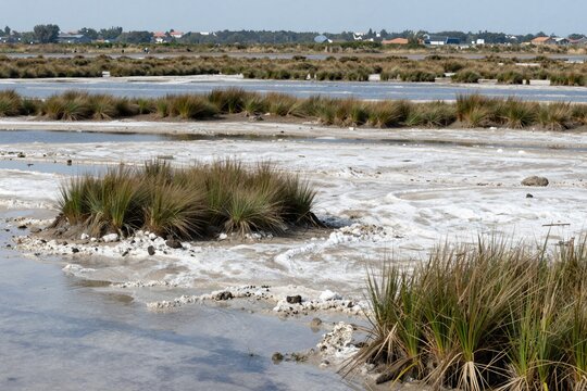 Coastal Marsh Landscape &ndash; Tranquil Wetland Scene