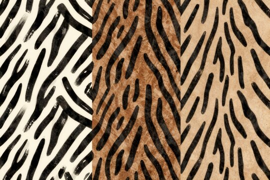 Abstract Tiger Stripes Pattern