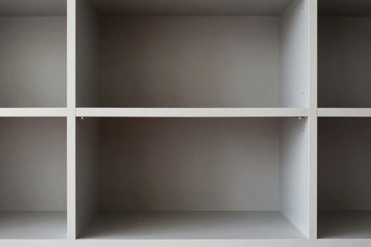 Empty White Shelves - Storage Solution