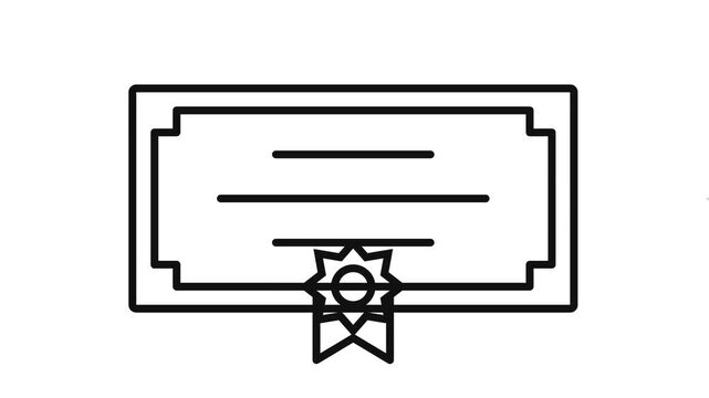 Simple Line Art Icons Representing Business and Finance Concepts.