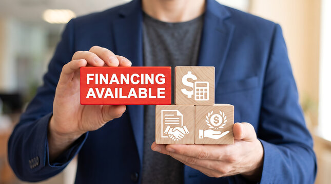 Business concept of financing available