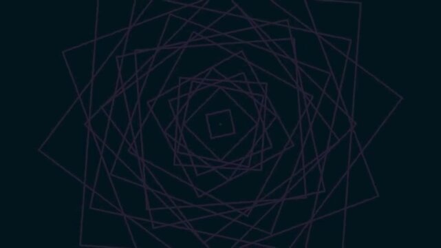 Abstract Geometric Motion Spiral With Deep Blue Background