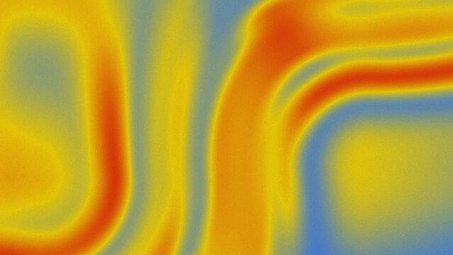 Warm Yellow Orange Abstract Gradient Waves with Soft Curved Flow