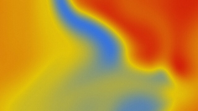Blue Orange Fluid Gradient Abstract Background with Smooth Organic Color Flow