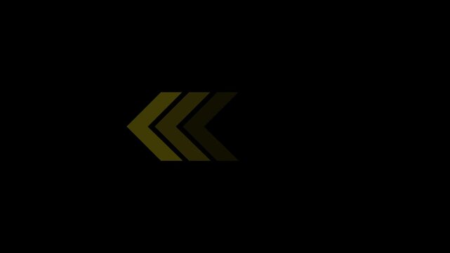 Arrow icon concept animation, arrows sign right to left animation concept, arrow loop animation left direction concept, 4k quality animation.