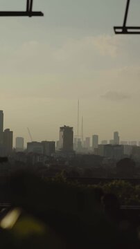 Jakarta at Dawn, hazed