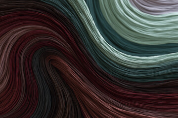Fototapeta premium Abstract Deep Gradient Curved Thread Background with High Contrast Colors