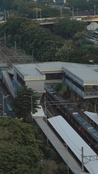 KRL Train station in Jakarta