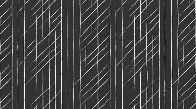 Abstract white chalk lines pattern on black background