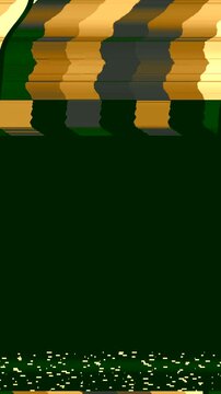 Glitch Overlay Broken Pixel Break Animation Vertical