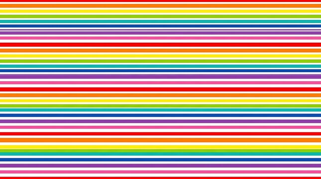 Colorful horizontal stripes pattern in rainbow colors