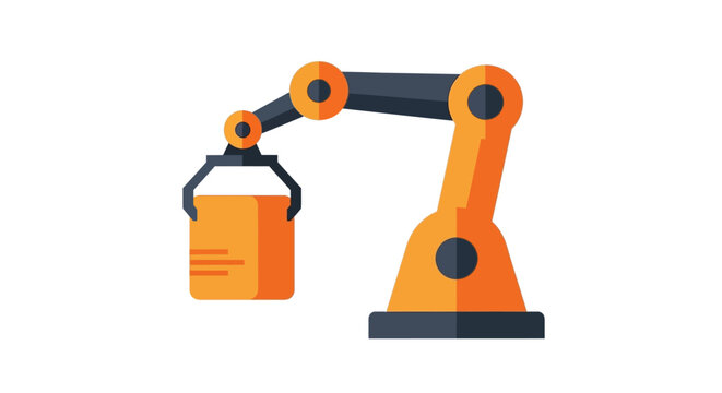 Industrial robotic arm machine.