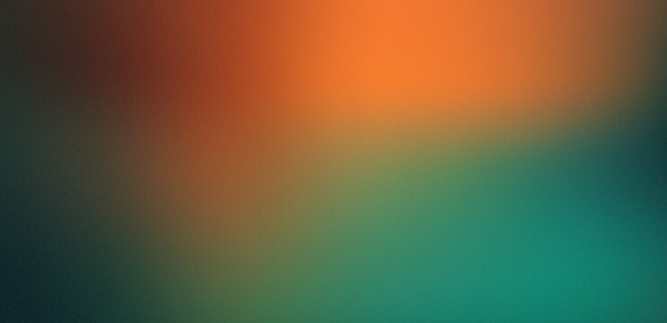 Warm orange gradient fading into deep teal with soft focus for backgrounds