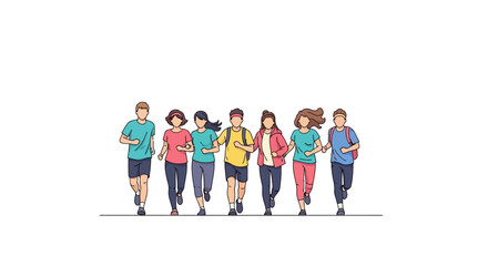 Obraz premium Diverse Group of Young Adults.