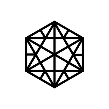 abstract geometric shape of triangles