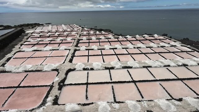 Salt flats in Fuencaliente, La Palma, Canary Islands, Spain