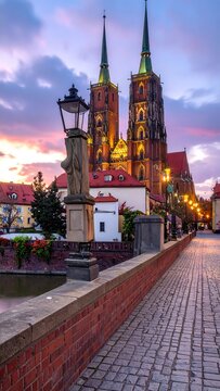 Wroclaw Cathedral Sunset.