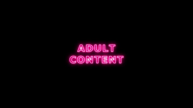 Mature content 18 plus age restriction warning sign, Exclamation mark warning viewer direction advised animation background.Warning disturbing content viewer discreation is advised, 4k video