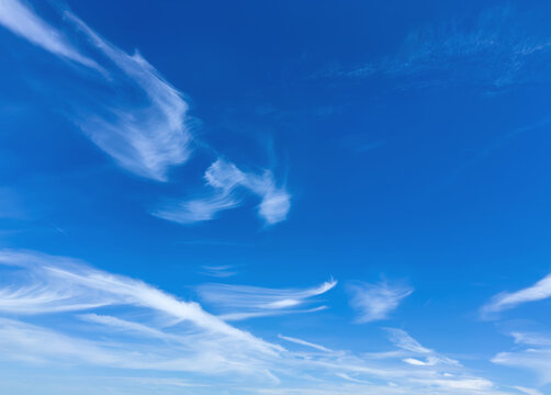 Blue Sky with White Clouds