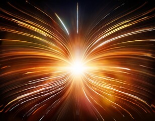 Obraz premium a brilliant burst of light accented by subtle arcs against a dark backdrop