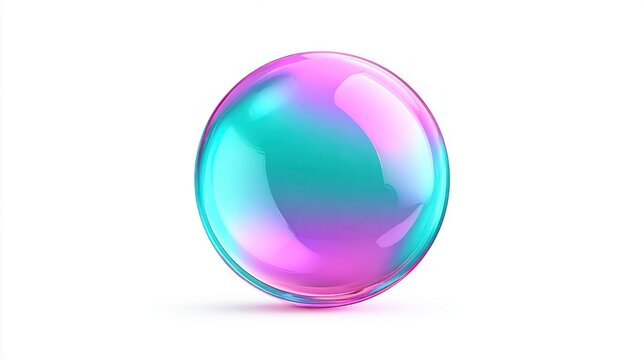 Iridescent orb showcasing vibrant colors and captivating reflections