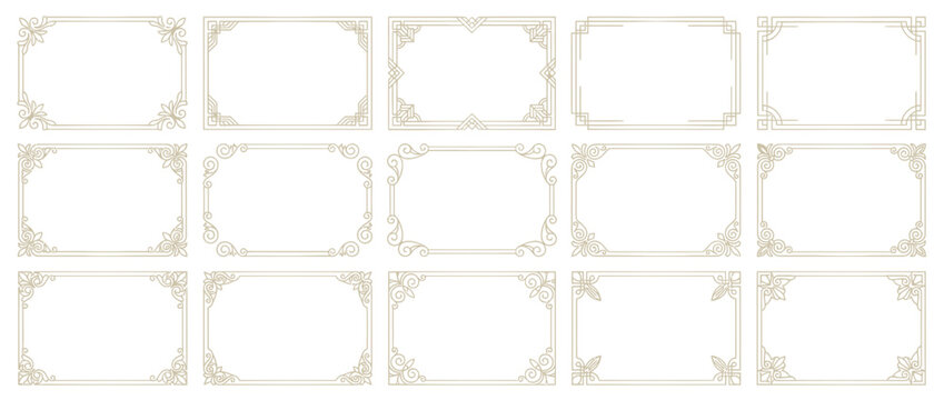 Elegant Decorative Borders and Frames for Certificates