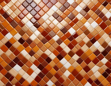 seamless mosaic tiles in various shades of brown orange and cream create warm and inviting atmosphere perfect for interior design projects.jpg